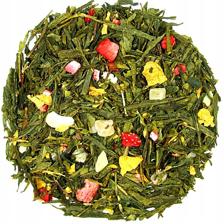 Herbata zielona Sencha Szampańska truskawka 1kg