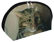 Kosmetyczki, organizery i kuferki - Kosmetyczka Studium głowy kota tabby Louis Wain - miniaturka - grafika 1