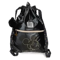 Plecaki worki - Disney Mickey Outline plecak czarny 35 x 46 cm poliester, czarny, plecak worek, czarny, plecak worek - miniaturka - grafika 1
