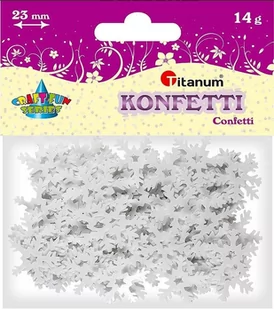 TITANUM Dekoracje TITANUM konfetti płatki śnieg 260086 - Pasmanteria - miniaturka - grafika 3