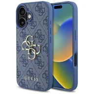 Etui i futerały do telefonów - Guess hardcase 4G Big Logo do iPhone 16 Brązowy - miniaturka - grafika 1