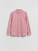 Koszule męskie - Reserved - Koszula comfort fit w kratę - brudny róż - miniaturka - grafika 1