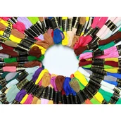 Rękodzieło - MULINA zestaw 100 SZTUK nici do haftu z ATESTEM - miniaturka - grafika 1