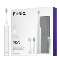 Szczoteczki elektryczne - Szczoteczka elektryczna do zębów Feelo Pro White z etui wersja Premium - miniaturka - grafika 1