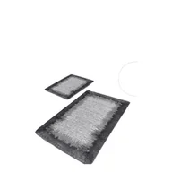 Dywaniki łazienkowe - Czarno-szare dywaniki łazienkowe zestaw 2 szt. 60x100 cm – Mila Home - miniaturka - grafika 1