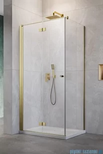 Radaway Nes KDJ B Brushed Gold kabina 90x100 lewa szczotkowane złoto 10025090-99-01L/10039100-01-01 - Kabiny prysznicowe Radaway Nes KDJ B Brushed Gold kabina 90x100 lewa szczotkowane złoto 10025090-99-01L/10039100-01-01 - Kabiny prysznicowe - miniaturka - grafika 1