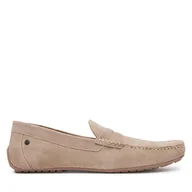 Mokasyny męskie - Mokasyny Jack&Jones Jfwjensen 12203636 Beżowy - miniaturka - grafika 1