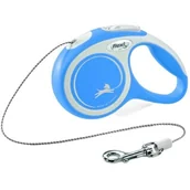 Smycze dla psów - FLEXI Smycz automatyczna New Comfort XS linka 3 m kol niebie - miniaturka - grafika 1