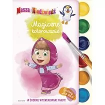 praca zbiorowa Masza i Niedźwiedź Magiczne kolorowanie - Książki edukacyjne - miniaturka - grafika 1