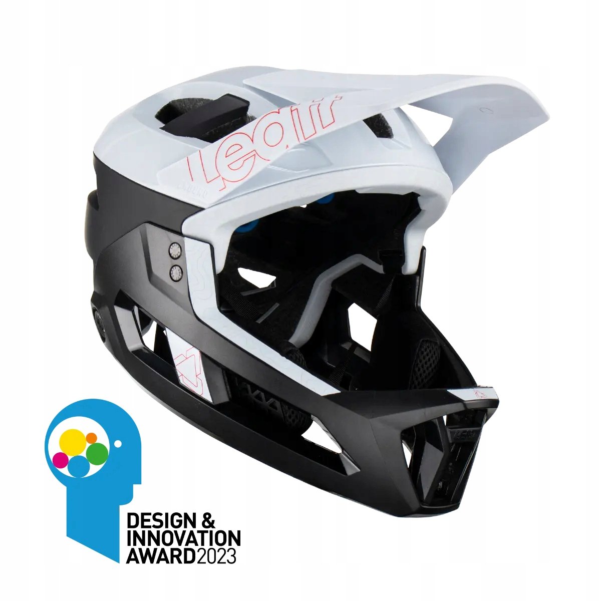 Leatt Kask Rowerowy Mtb Enduro 3.0 (Wypinana Szczęka/Kask 3W1) V23 White Ko