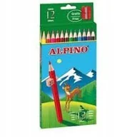 Przybory szkolne - Alpino Kredki ołówkowe cedrowe 12 kolorów - miniaturka - grafika 1