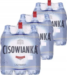 Woda Cisowianka Cisowianka Naturalna woda mineralna gazowana niskosodowa 1,5 l x 18 sztuk - Woda - miniaturka - grafika 1