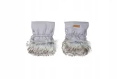 Akcesoria do wózków - RĘKAWICZKI Z FUTREM DO WÓZKA SANEK JACKMAR - miniaturka - grafika 1