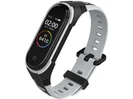 Akcesoria do pulsometrów i zegarków sportowych - Sportowy pasek opaska Mijobs do Xiaomi Mi Band 5 Szary - miniaturka - grafika 1