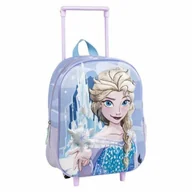 Plecaki szkolne i tornistry - Plecak szkolny 3D z kółkami Frozen Niebieski Liliowy 25,0 x 31,0 x 10,0 cm - miniaturka - grafika 1