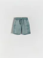 Spodenki damskie - Reserved - Szorty bermudy - niebieski - miniaturka - grafika 1