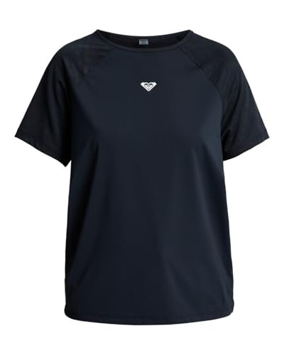 Roxy Dzianinowy top z krótkim rękawem Move Free Mesh Tee Czarna L