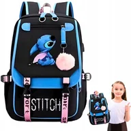 Plecaki szkolne i tornistry - Plecak Szkolny Do Szkoły Przedszkola Tornister Stich Lilo i Stich Pojemny - miniaturka - grafika 1