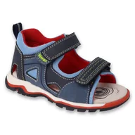 Buty dla dziewczynek - Befado obuwie dziecięce 170P100 niebieskie - miniaturka - grafika 1