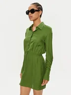 Sukienki - Patrizia Pepe Sukienka koszulowa 8A1272/AL65-G163 Zielony Regular Fit - miniaturka - grafika 1