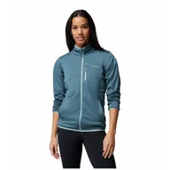 Bluzy sportowe damskie - Bluza damska Columbia Essential Hike™ Grid Fleece Full Zip Rozmiar: S / Kolor: niebieski - miniaturka - grafika 1