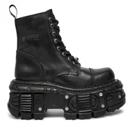 Glany damskie - Glany NEW ROCK M-TANK083-C1 Czarny - miniaturka - grafika 1