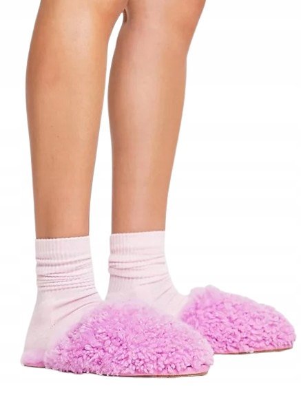 UGG KAPCIE DAMSKIE RÓŻOWE WEŁNIANE WSUWANE 36 ŻNG