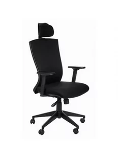 Fotel biurowy, krzesło biurowe Fotel SMART czarny - Fotele i krzesła biurowe - miniaturka - grafika 1