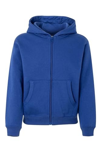 Mukua Byron Kids bluza dziecięca z zamkiem błyskawicznym i kapturem, kolor królewski niebieski, rozmiar 3/4
