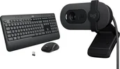 Zestawy myszka + klawiatura - Logitech MK540 Advanced US 920-008685 + Brio 100 960-001585 - miniaturka - grafika 1