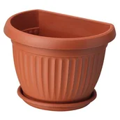 Donice - Osłonka naścienna DONA 20 z podstawką terrakota - miniaturka - grafika 1