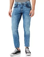 Spodenki męskie - Blend BHBlizzard fit NOOS Fit - NOOS męskie spodnie jeansowe Denim Regular Fit, Denim Middle Blue (76201), 36W / 32L - miniaturka - grafika 1