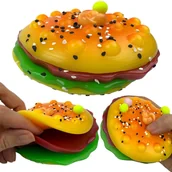 Zabawki sensoryczne - Gniotek Duży Hamburger zabawka sensoryczna IS - miniaturka - grafika 1