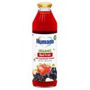 Soki i herbatki dla dzieci - Humana 100% Organic Sok czerwone owoce po 4. miesiącu 750 ml Bio - miniaturka - grafika 1