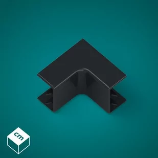 Narożnik wewnętrzny NW 15x25 czarny - Kanały kablowe - miniaturka - grafika 1