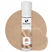 Dodatki do ciast w proszku - Food Colours Velvet Spray Beige 100ml - miniaturka - grafika 1