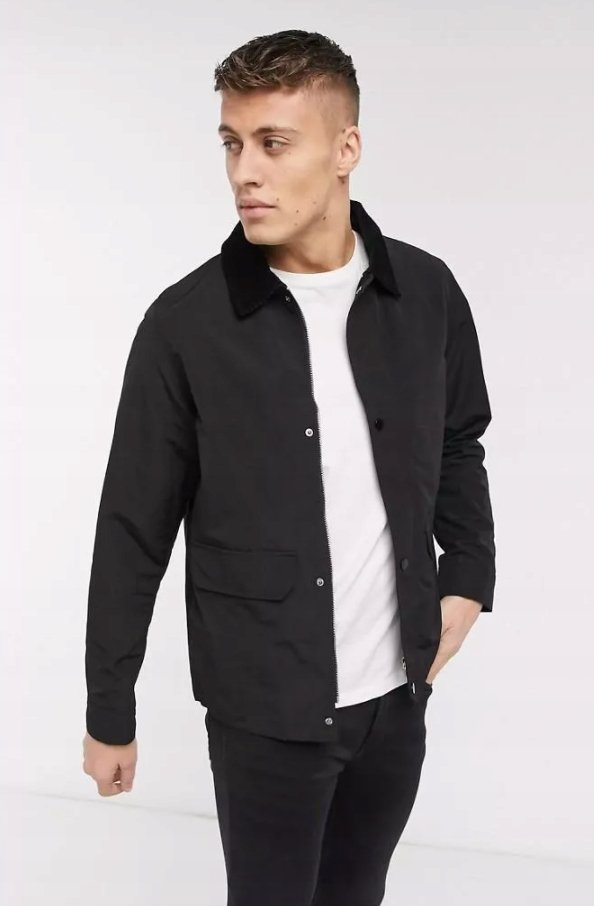 NEW LOOK MEN KURTKA MĘSKA Z KOŁNIERZEM M 1Z7D4*