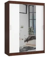 Szafy i szafki dla dzieci - Przesuwna szafa do pokoju dziecięcego wenge + biały S4-C43 - miniaturka - grafika 1