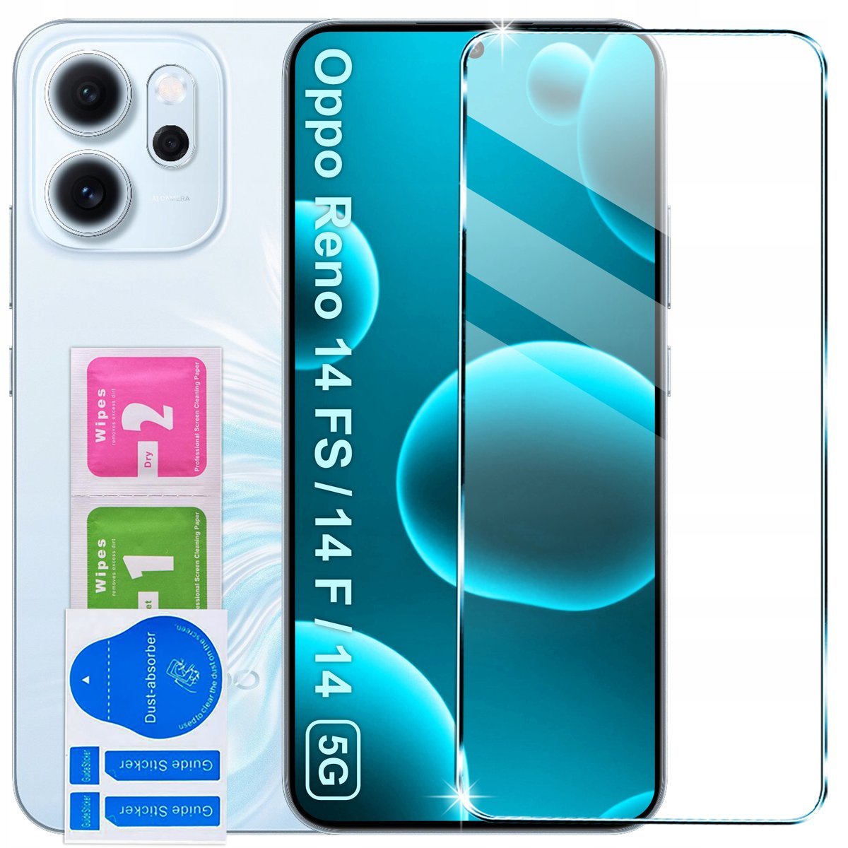 Szkło Hartowane 9H Szybka SZKIEŁKO OCHRONNE do Oppo Reno 14 FS|14F 5G|14 5G