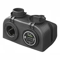 Ładowarki samochodowe - Ładowarka samochodowa gniazdo 12V + USB-C PD podwójna QC 3.0A - miniaturka - grafika 1