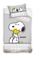 Pościel dla dzieci - Carbotex, Snoopy komplet pościeli bawełnianej 100x135 + 40x60 - miniaturka - grafika 1