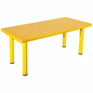 Zestawy mebli dla dzieci - stolik plastikowy dla dzieci King- żółty - miniaturka - grafika 1