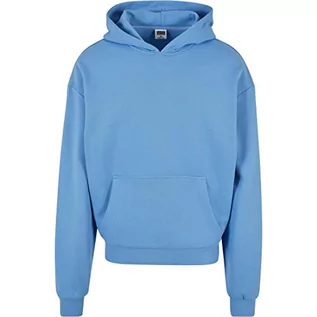 Bluzy męskie - Urban Classics Ultra Heavy Hoody, męska bluza z kapturem z zamkiem błyskawicznym, dostępna w wielu różnych kolorach, rozmiary od XS do 5XL, niebieski poziomy., 4XL - grafika 1