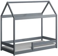 Łóżka dla dzieci i młodzieży - Szare drewniane dziecięce łóżko domek N2-L42 - miniaturka - grafika 1