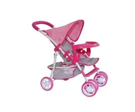 Wózki dla lalek - Wózek dla lalek Kate Prestige Pink - miniaturka - grafika 1