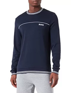 BOSS Męska bluza Core LOUNGEW, ciemnoniebieska403, M, Dark Blue403, M - Bluzy męskie - miniaturka - grafika 1