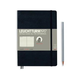 Notatnik Leuchtturm1917 Medium, notes w linie A5, czarny - Notesy i bloczki - miniaturka - grafika 1