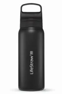 Shakery i bidony sportowe - Butelka termiczna z filtrem do wody LifeStraw Go 2.0 Steel 700ml Black - miniaturka - grafika 1