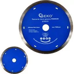Geko Tarcza diamentowa do terakoty glazury gresu 200mm G78333 - Tarcze do pił - miniaturka - grafika 1