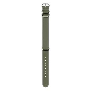 Paski - Nixon FKM Rubber NATO wymienny pasek do zegarków z odstępem 20 mm z silikonu i kauczuku w kolorze oliwkowym z klamrą i okuciami ze stali nierdzewnej, BA005-333-00, oliwkowy, 20mm - grafika 1